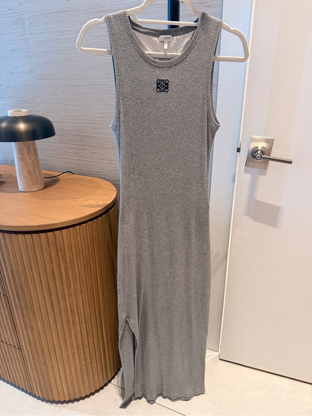 Loewe Anagram Tank Dress | Gray | Size Small | Perfect Condition